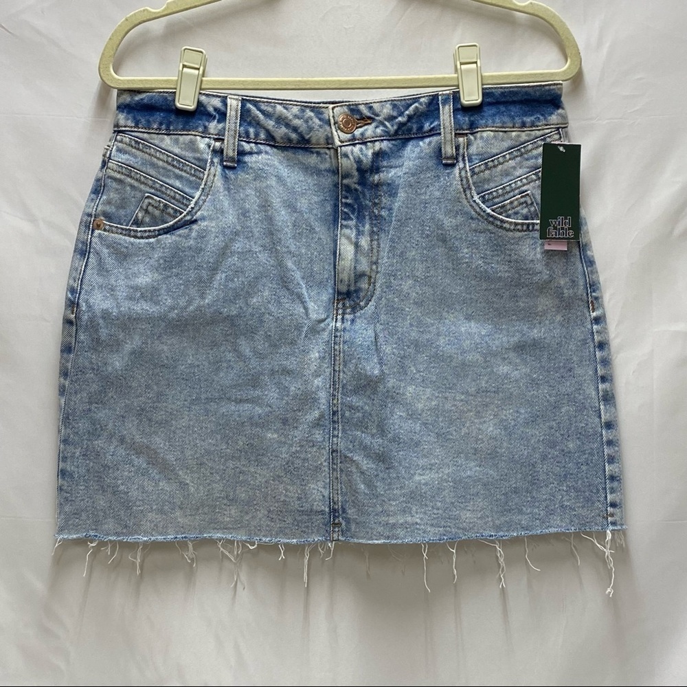 Wild Fable Acid Wash Denim Skirt Size 12